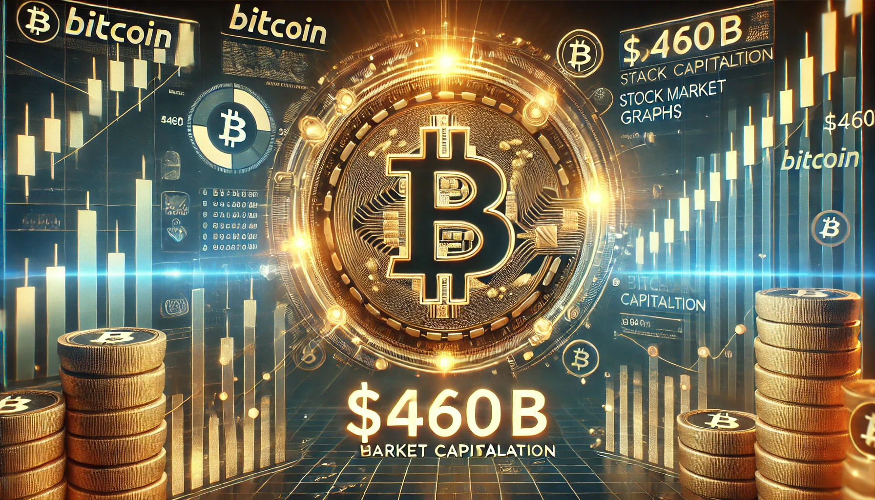 DALL·E 2025-03-06 23.14.59 - A futuristic digital representation of Bitcoin's high market cap...webp